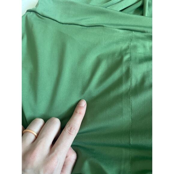 Dessy Collection Twist Wrap Convertible Maxi Dress in Apple Slice - Picture 7 of 7